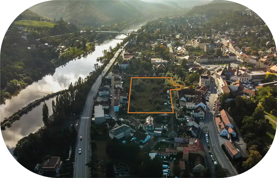Land perspective view